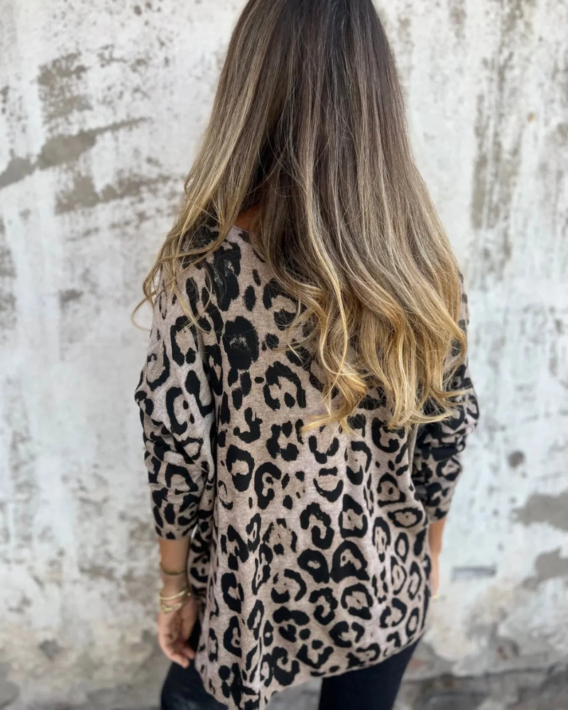 SERANA - LEOPARD PRINT BLOUSE