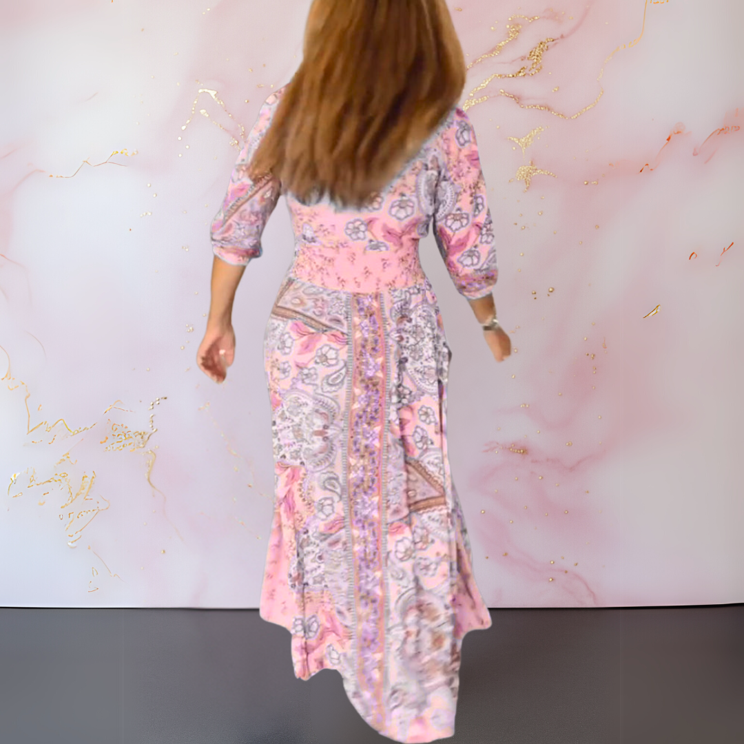 Iselore | Elegant summer dress with V-neckline