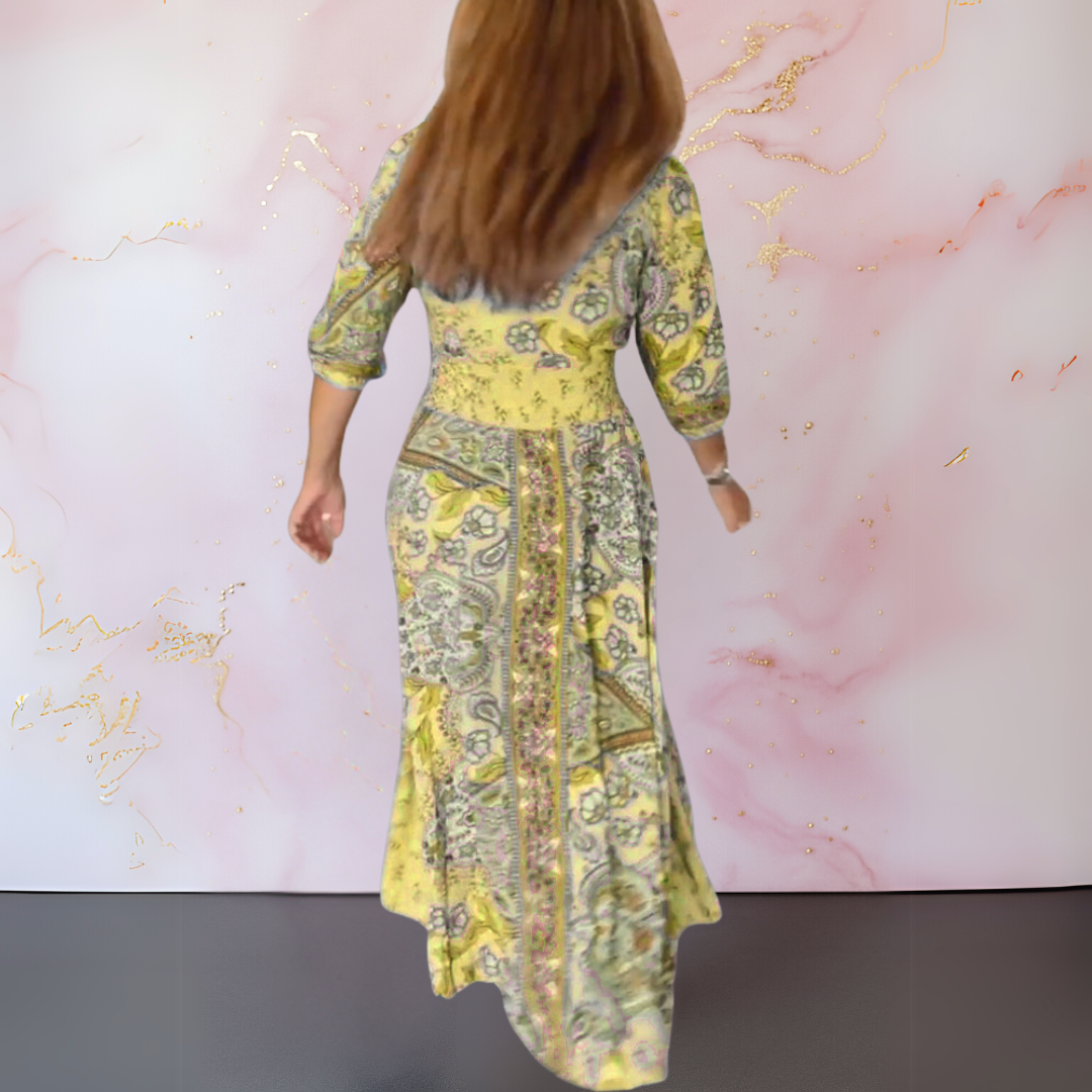 Iselore | Elegant summer dress with V-neckline