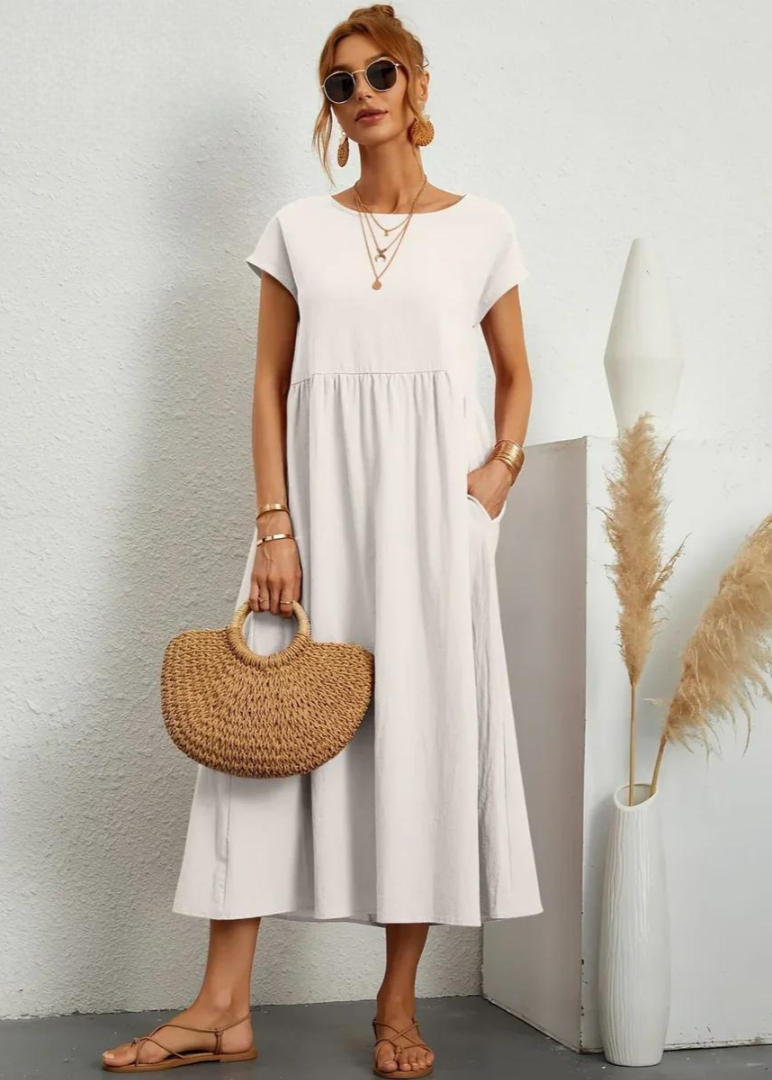 Charlotte | Dress of cotton and linen