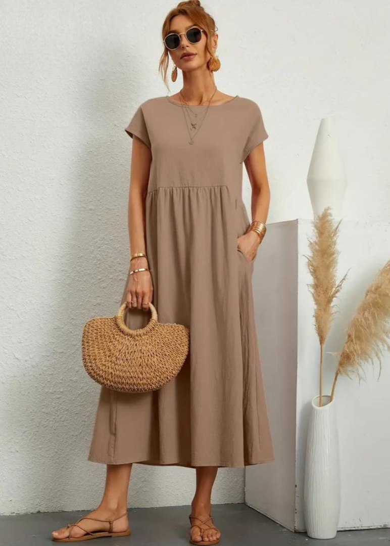 Charlotte | Dress of cotton and linen