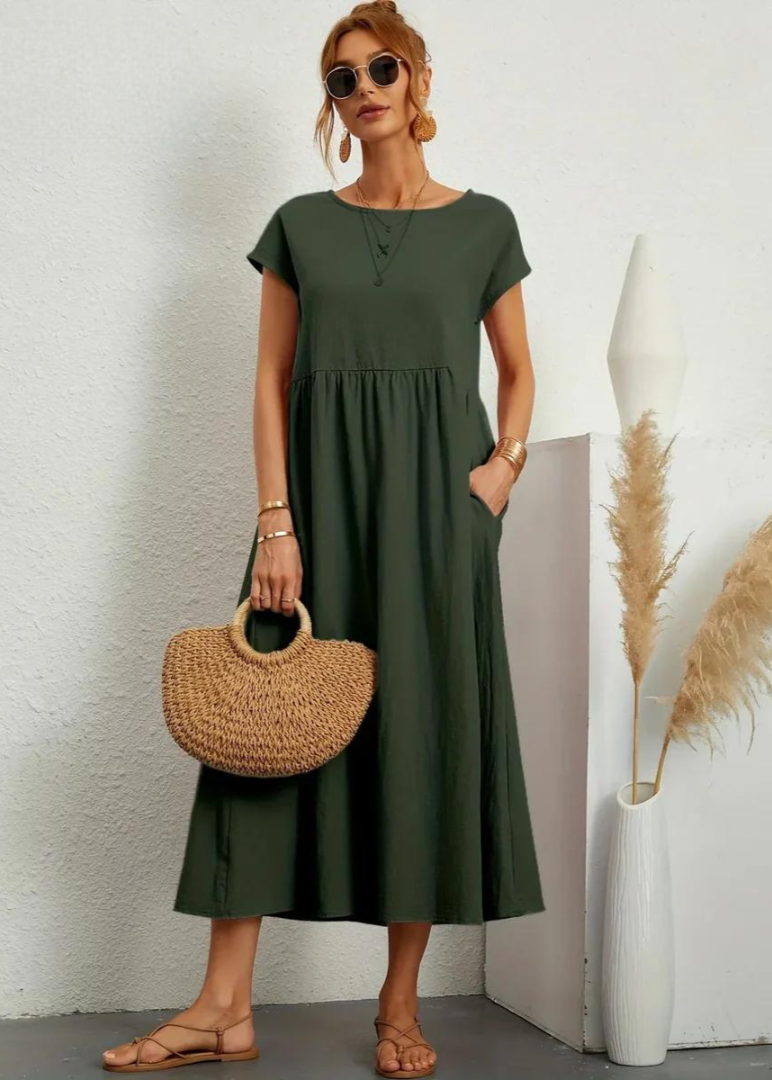 Charlotte | Dress of cotton and linen