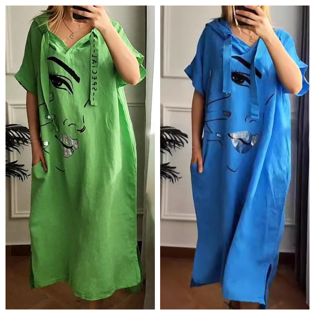 Marie printed dress