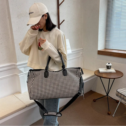 Avenue Houndstooth Weekender Bag