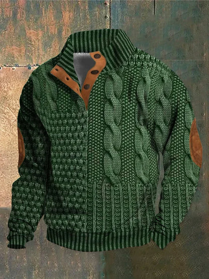 Shaun | Patterned Cozy Knit Sweater For Men