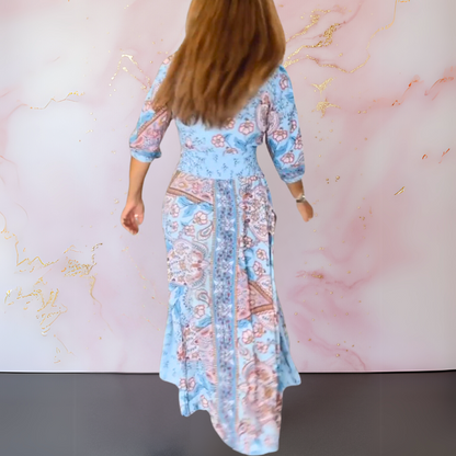 Iselore | Elegant summer dress with V-neckline