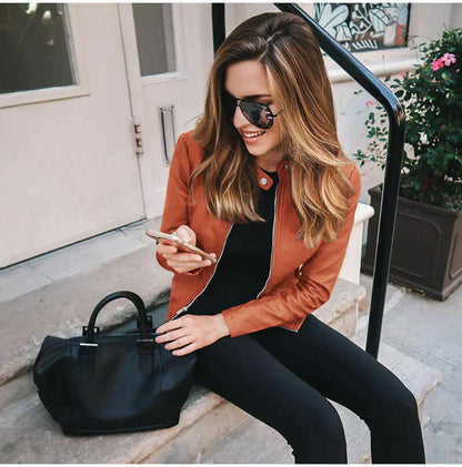 Charlotte - Italian Leather Jacket