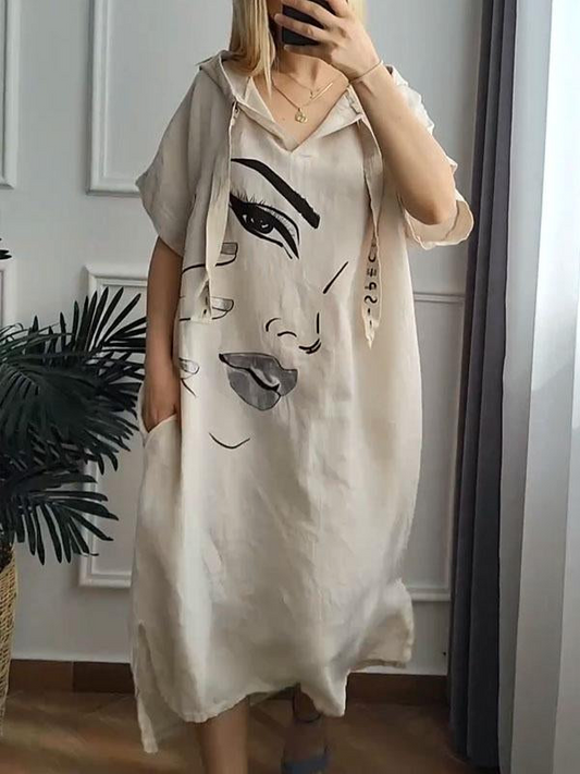 Marie printed dress