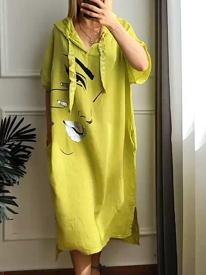Marie printed dress