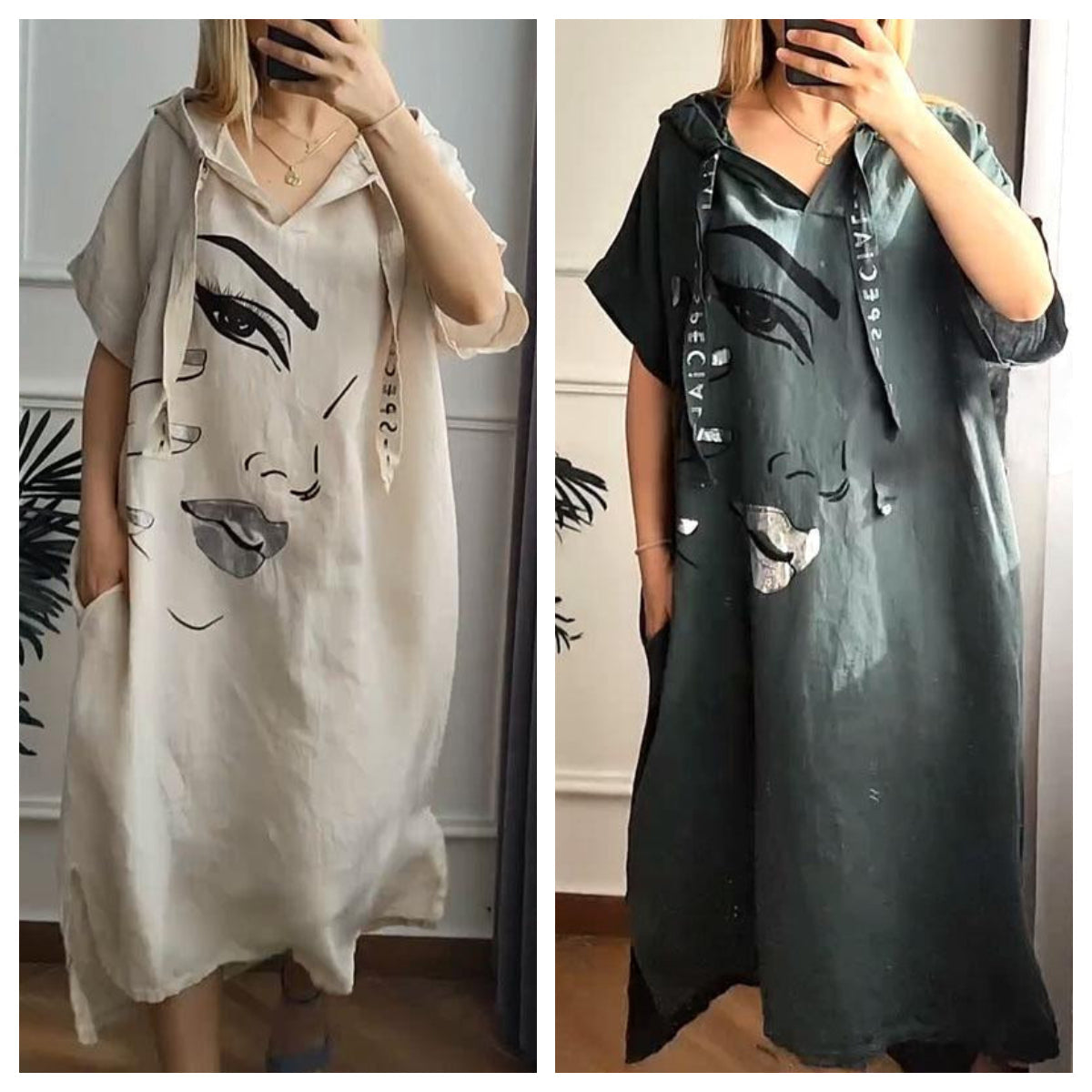 Marie printed dress