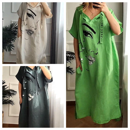 Marie printed dress