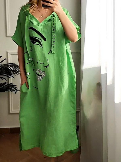 Marie printed dress